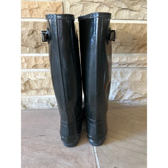Hunter Tall Glossy Boots in Black. New. Women’s size 8. - Picture 4 of 8